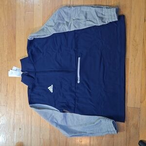 NWT Adidas Team Issue 1/4 Zip Sweatshirt Size 2XL Navy Grey